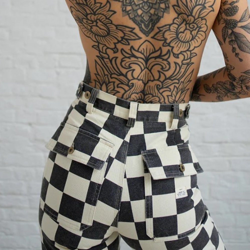 P&Co 304 Service Fatigue Pants - Checkerboard Size UK8/US2